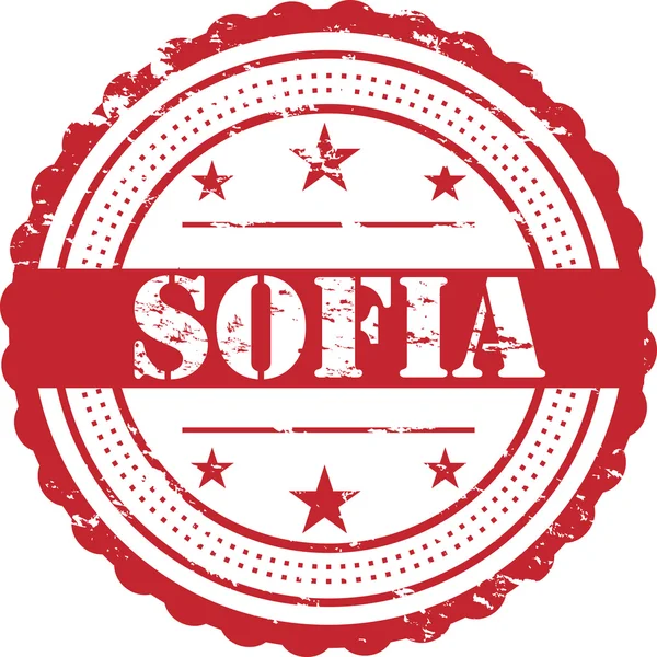 Sofia City Grunge Stämpel Symbol — Stockfoto