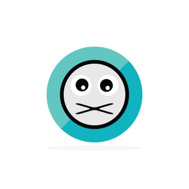 Beyaz arka plan üzerinde izole üç duygu çıkartmaları kümesi