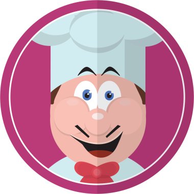 Beyaz üzerinde Chef Restaurant Sticker