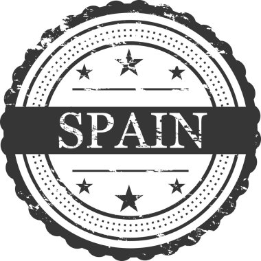 İspanya Grunge pul sembol