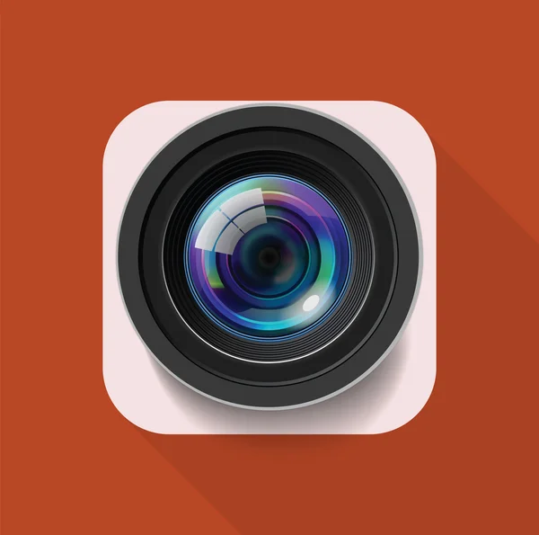 Ikon Kamera Untuk Penyuntingan Seluler — Stok Foto