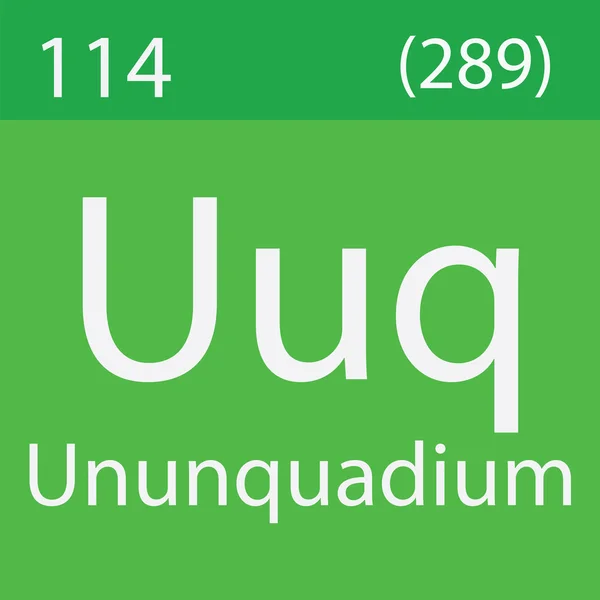 Elemento Unununquadium Tabela Periódica — Fotografia de Stock