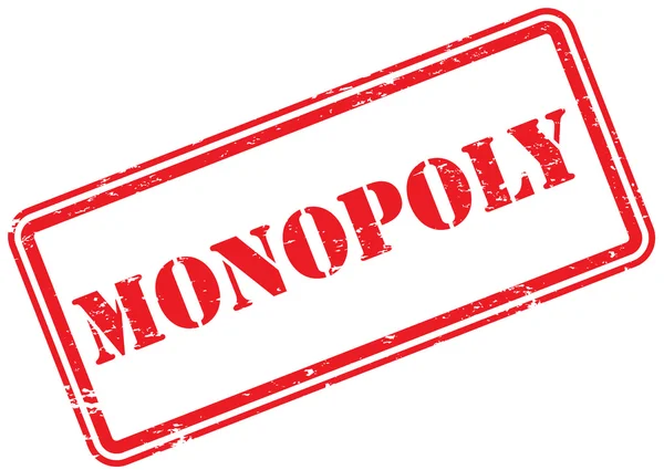 Monopoly Stempel Auf Weiß — Stockfoto