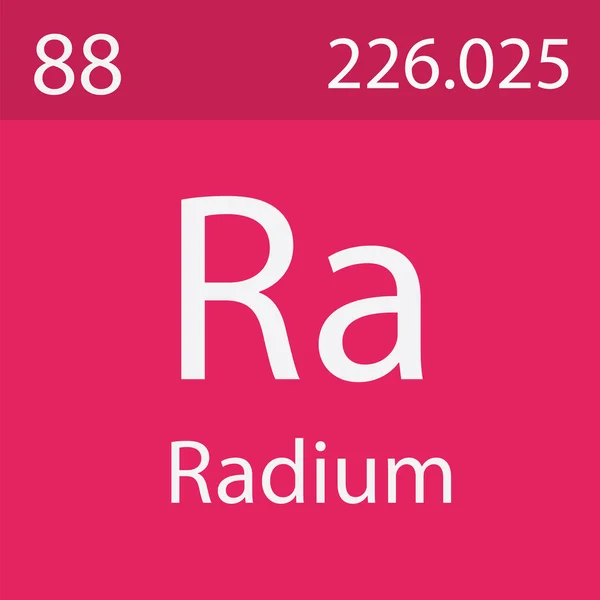 Radium Element Uit Periodieke Tabel — Stockfoto