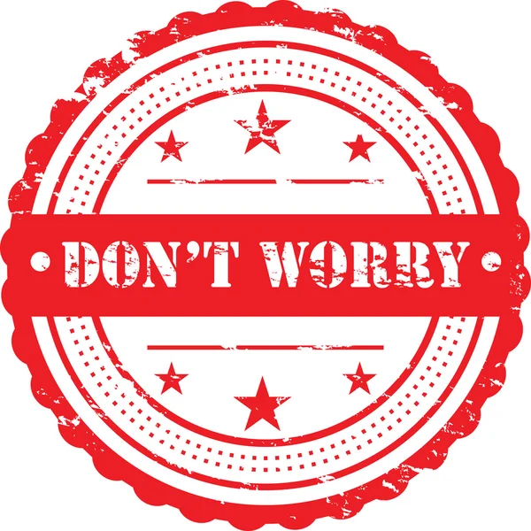 Don Worry Grunge Stamp — Stock Photo, Image