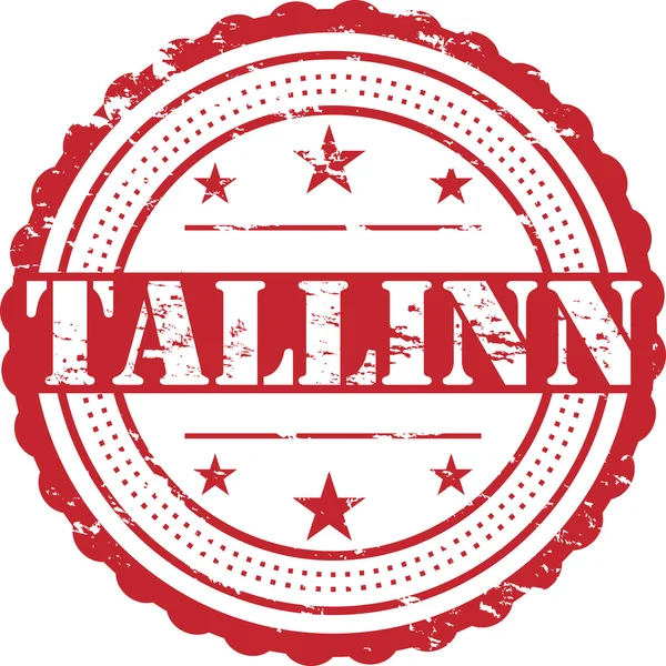 Símbolo Sello Grunge Tallin City —  Fotos de Stock