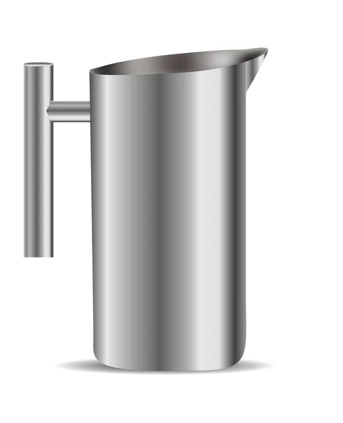 Metal Tea Pot White Background — Stock Photo, Image