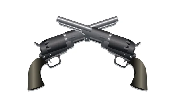 Pistola Colt Isolato Bianco — Foto Stock