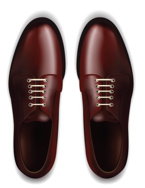 erkek ayakkabıları üzerinde beyaz izole