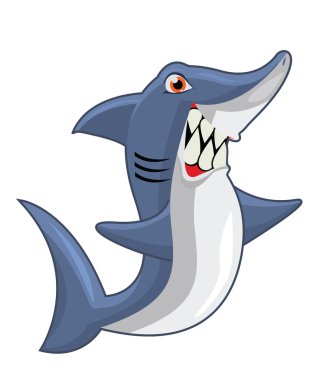 kızgın komik köpekbalığı çizgi film 