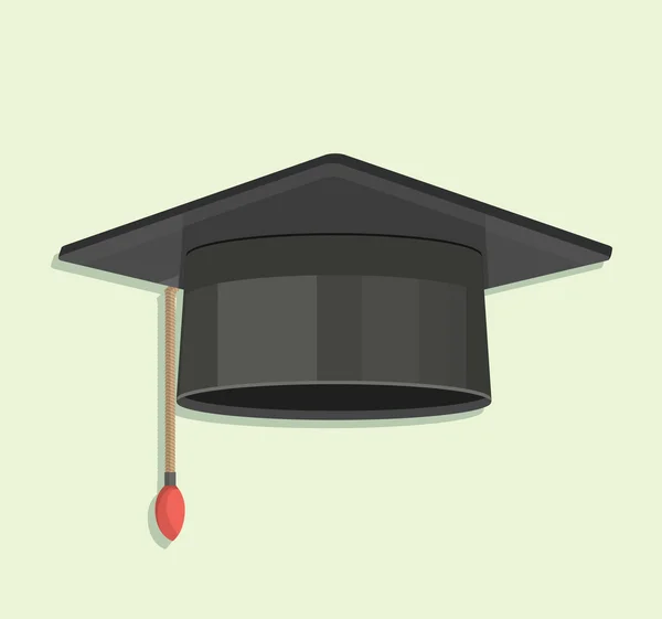 Graduation Hat Icon Colorful Background — Stock Photo, Image