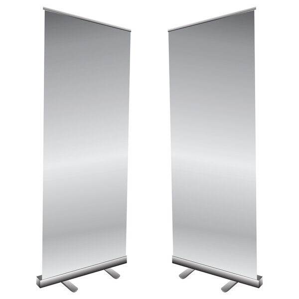  roll ups illustration on white background