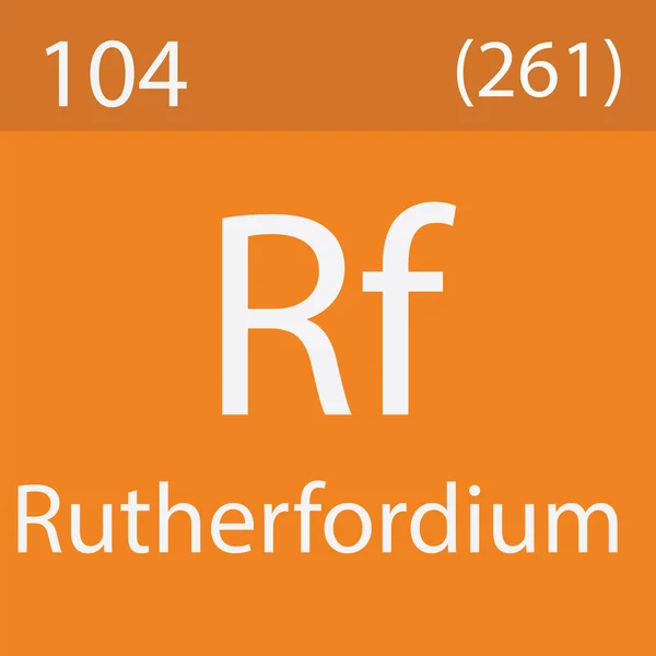 Rutherfordium Elemento Tabla Periódica — Foto de Stock