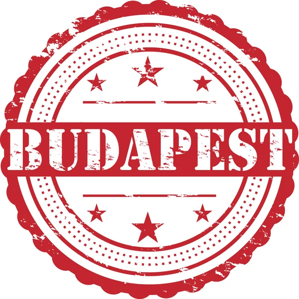 布达佩斯 在白色上的格朗格徽章 — 图库照片
