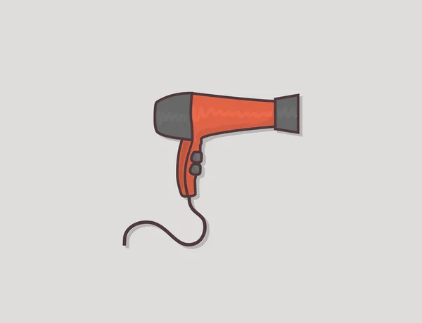 Hairdryer Grey Background — Stock Photo, Image