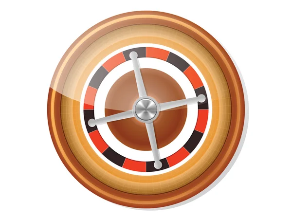 Icono Ruleta Aislado Blanco — Foto de Stock