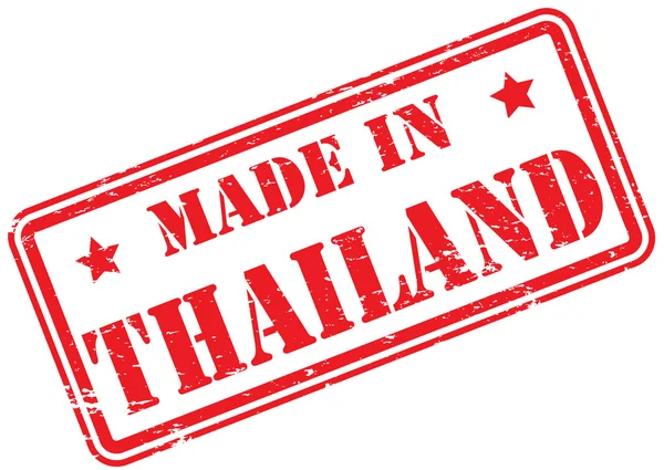 Gemaakt Thailand Rubber Stempel Wit — Stockfoto