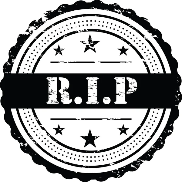 Descanso Paz Emblema Grunge — Fotografia de Stock