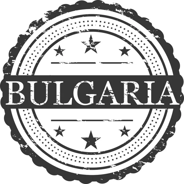 Bulgária Ország Grunge Bélyeg Szimbólum — Stock Fotó