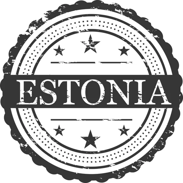 Estonie Pays Insigne Timbre — Photo