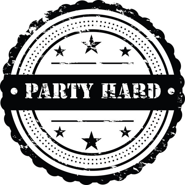 Party Hard / Grunge Badge