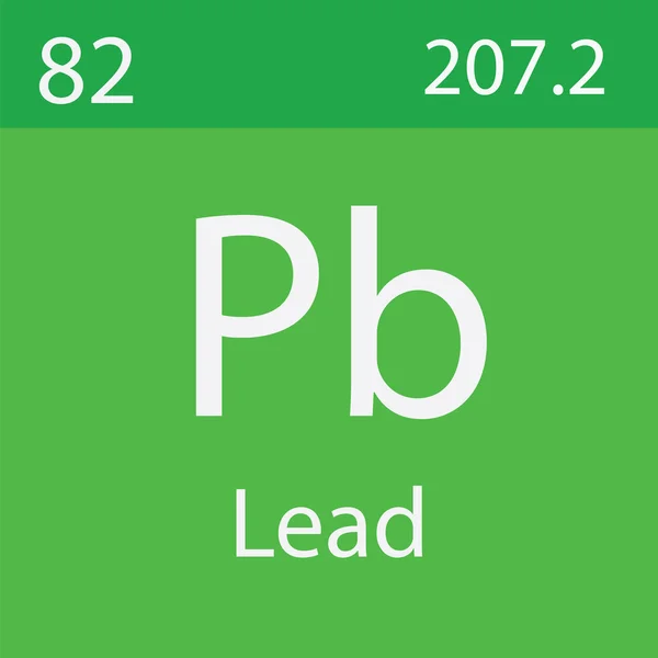 Lead Element Uit Periodieke Tabel — Stockfoto