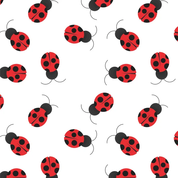 Ladybug Seamless Pattern Cartoon — Stock Photo, Image