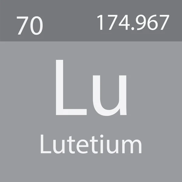 Lutetium Element Uit Periodieke Tabel — Stockfoto