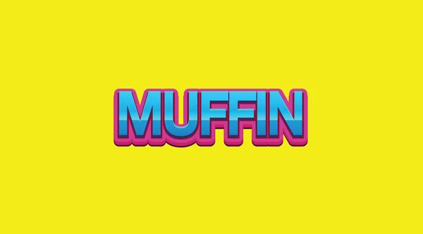 Muffin stil text — Stockfoto