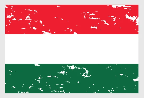 Прапор Угорщини ретро-стилі — стокове фото