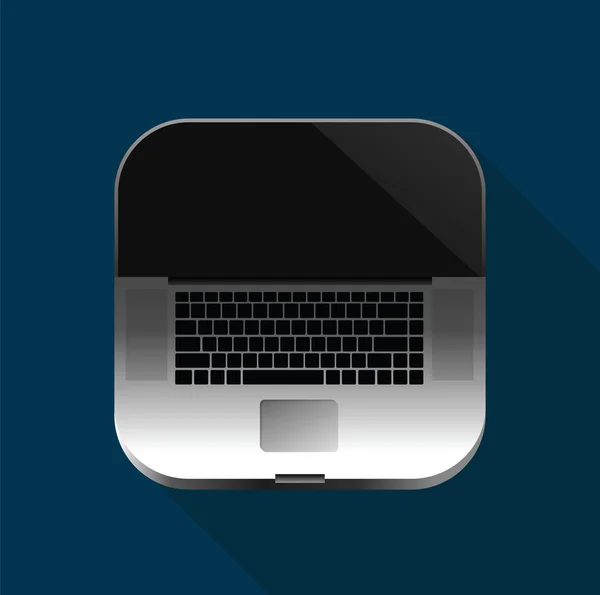 Laptop Icon for Mobile — Stock Photo, Image