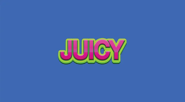 Juicy Style Testo su sfondo blu — Foto Stock