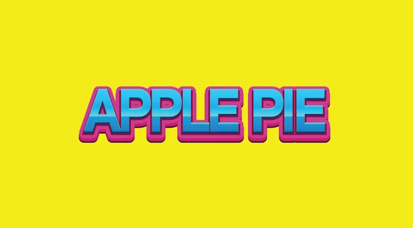 Apple Pie styl Text — Stock fotografie
