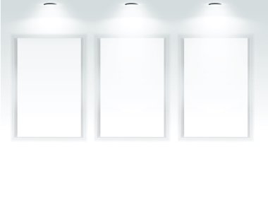 Resim çerçeveleri sergi Oda. 