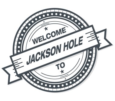 Jackson Hole pul rozet hoş geldiniz