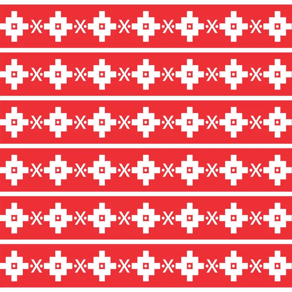 Romanian Decorative Red Pattern — Stock Photo, Image