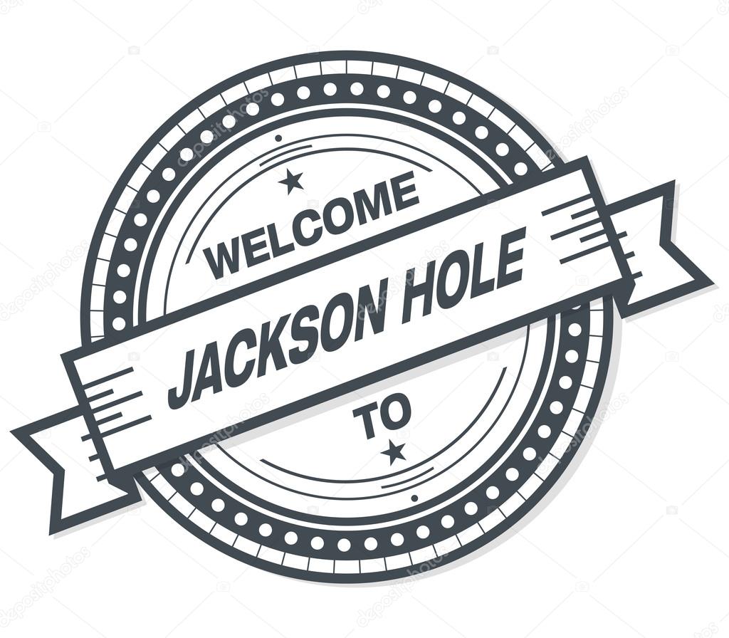 Welcome To Jackson Hole Stamp Badge