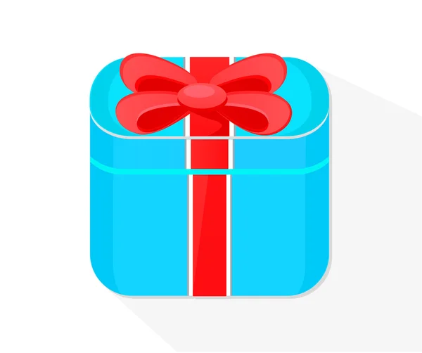 Επίπεδη Giftbox — Διανυσματικό Αρχείο