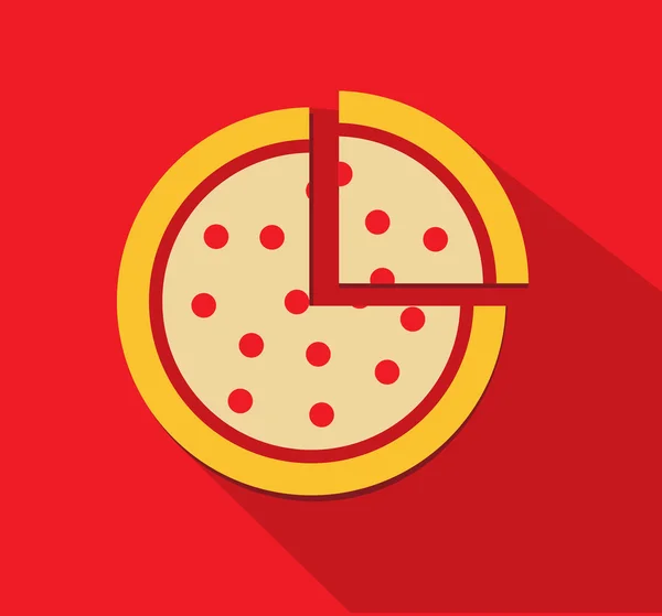 Ikona pizzy — Wektor stockowy
