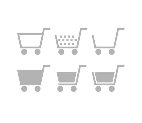 Set of Shopping Cart Icons — Stock Vector