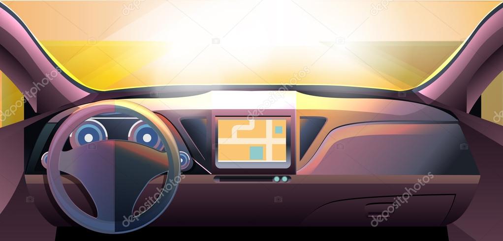 Car dash Stock Vector by ©bigfatnapoleon 70751723