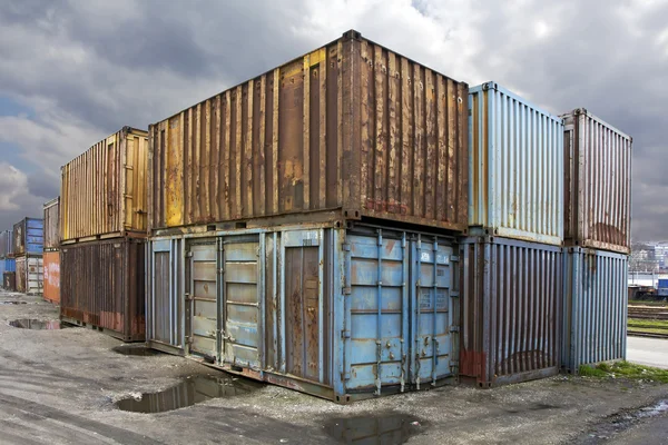 Alte Container — Stockfoto