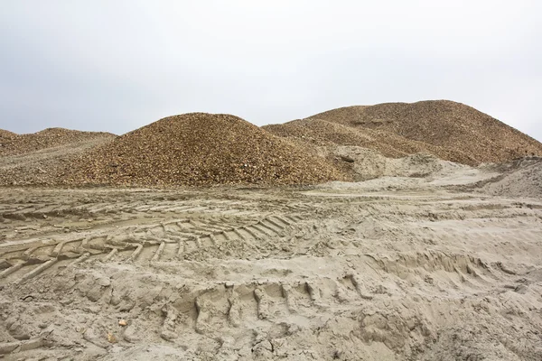 Kies und Sand — Stockfoto