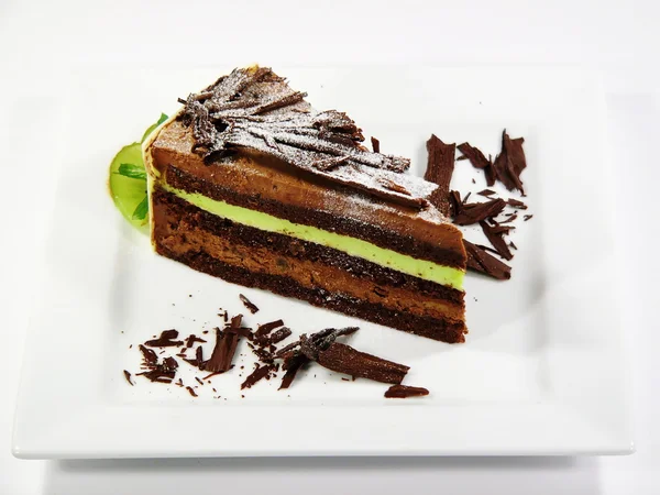 Pistache-chocolade cake — Stockfoto