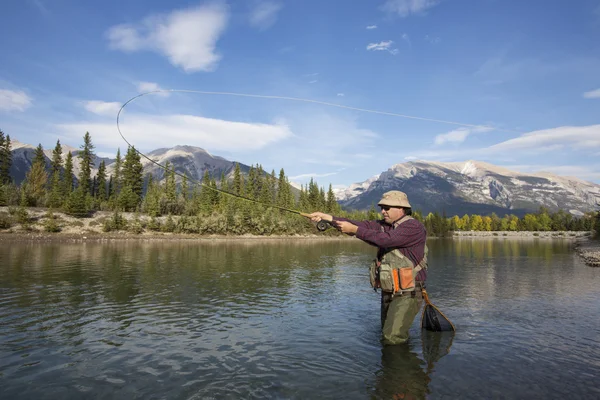 Fly Casting — Stock Photo, Image