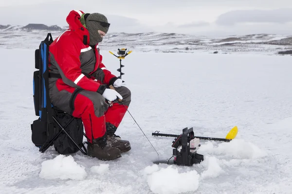 Hard Water Fishing — Stock Photo, Image