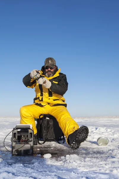 Fishing on Ice — Stock Photo, Image