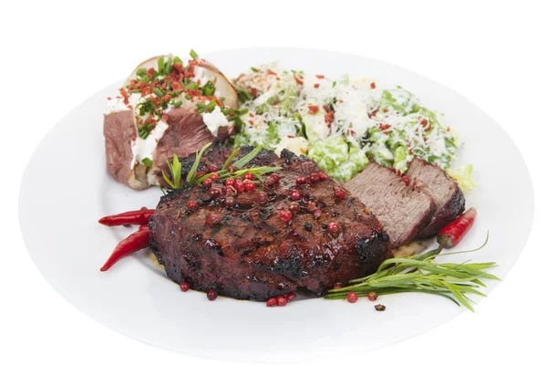 Tenderloin Steak Dinner — Stock Photo, Image