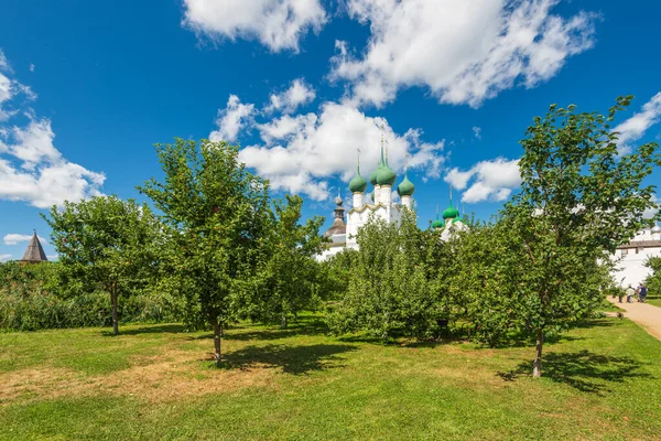 Rostow Weliki Gebiet Jaroslawl Russland August 2021 Apfelplantage Rostower Kreml — Stockfoto