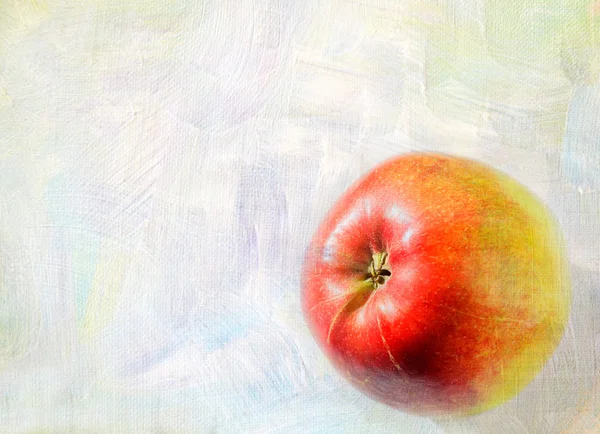 Ripe apple fruit closeup on a grunge background — Stock Photo, Image